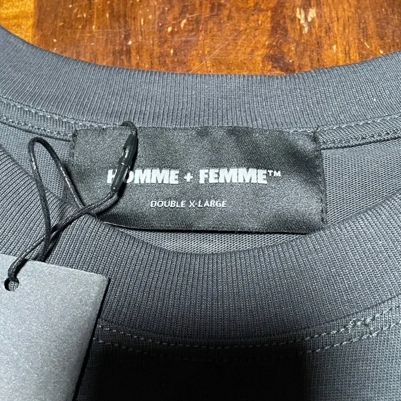 HOMME + FEMME Graphic Black T-Shirt Men’s Size 2XL - Picture 5 of 8